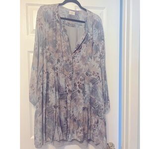 1X Wilfred button down tiered dress